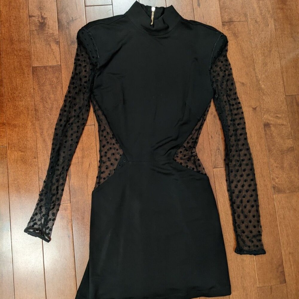 Balmain women's black dress in size 38